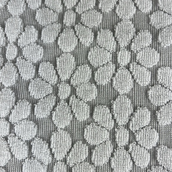 Alfred Sung Bath Towel Set Daisies Gray Yellow White Floral Cotton 2 pc Set NEW - Picture 6 of 8